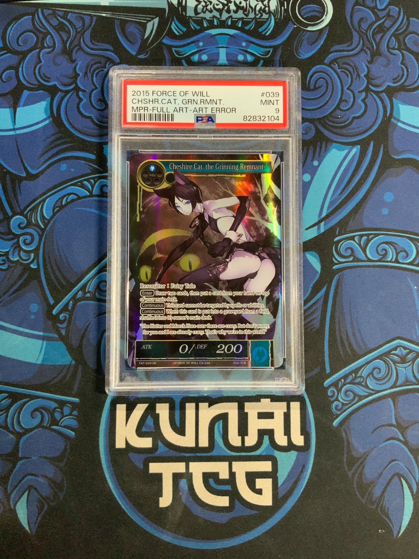 Cheshire Cat, the Grimming Remnant - 2015 Force of Will - 039 - PSA 9