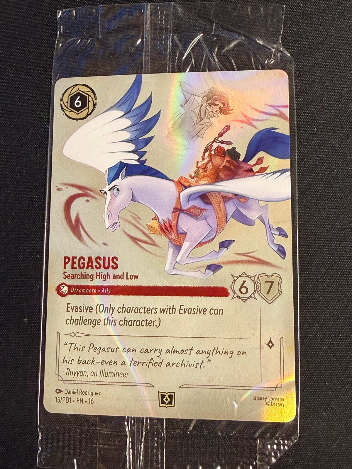 Disney Lorcana Pegasus Searching High and Low 15/PD1 Book Promo - Sealed