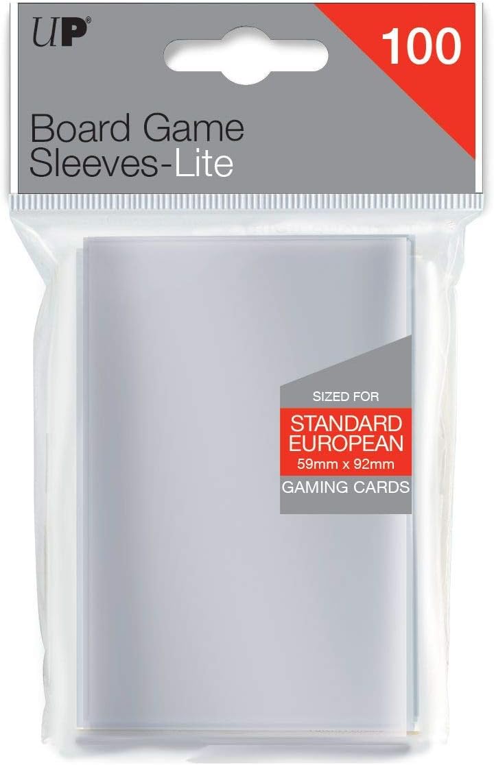 Ultra Pro - Standard European Board Game Sleeves 59 mm x 92 mm (100 Sleeves)