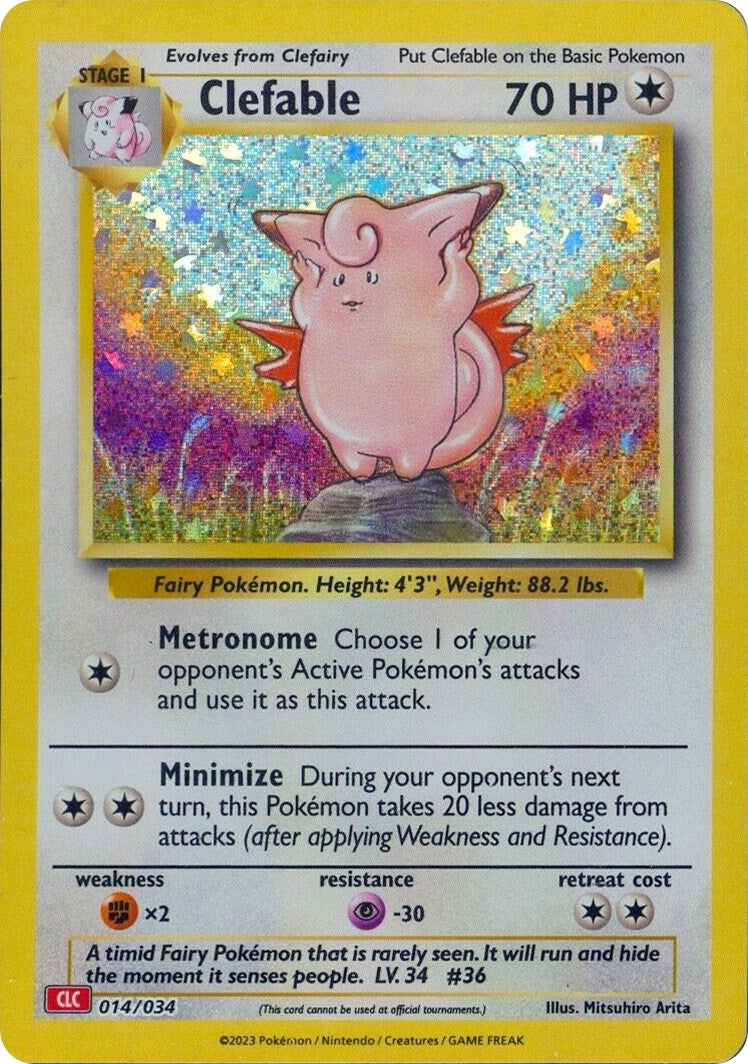 pokemon card clefable [CL Option:Mini Tin Vol.2 - Nico Robin (P-111) v2 Shopify Archive 5.11.26 Card Number / Rarity Farfetch'd Cards & Artwork
