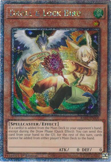 Droll & Lock Bird (Alternate Art) (Quarter Century Secret Rare)