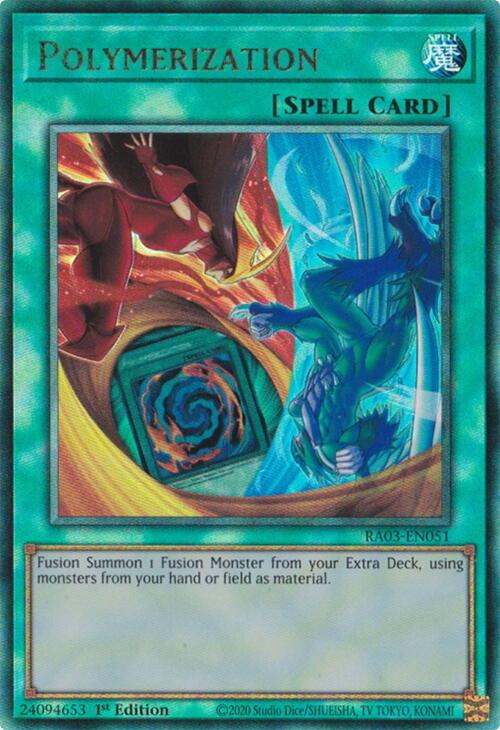 RA03-EN051 Polymerization Alt Art (Elemental HERO Artwork) : Ultimate Rare 1st Edition YuGiOh Card