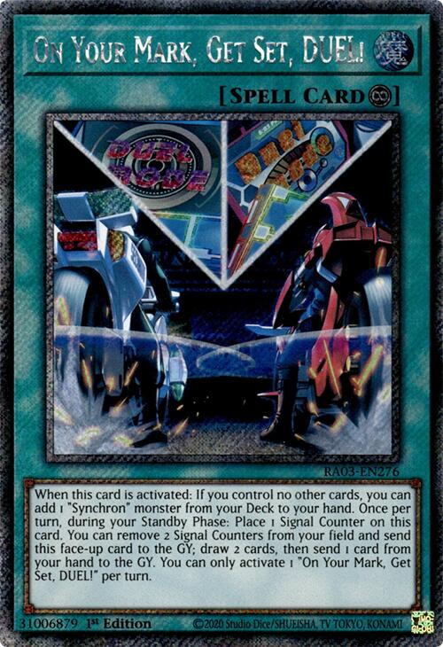 On Your Mark, Get Set, DUEL! (Platinum Secret Rare)
