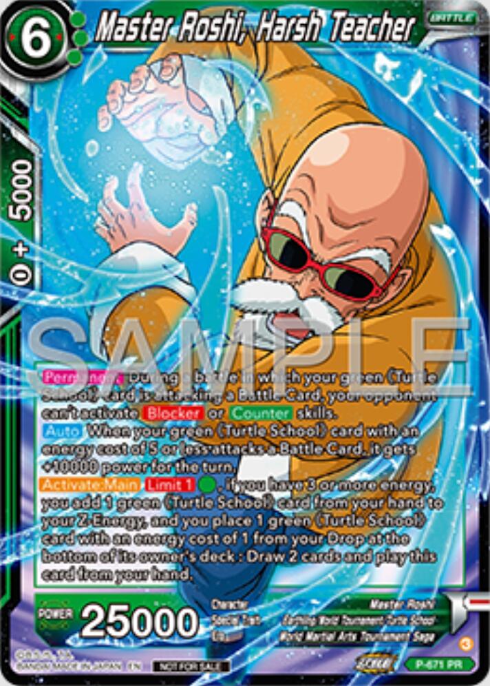 Master Roshi, Harsh Teacher (Zenkai Series Tournament Pack Vol.11)
