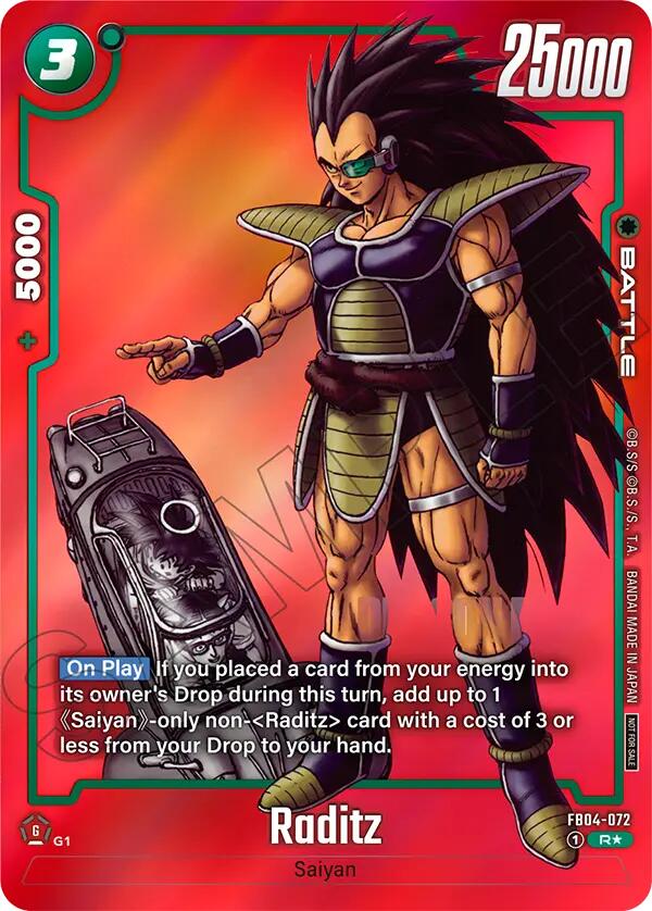 Raditz (Limited Pack MANGA Version 01)