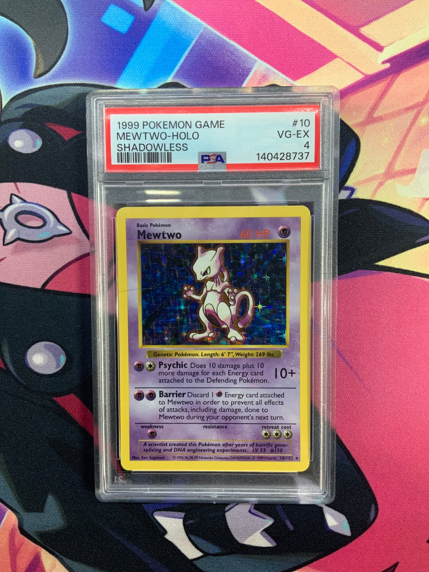 Mewtwo - 1999 - Holo - Shadowless - PSA 4