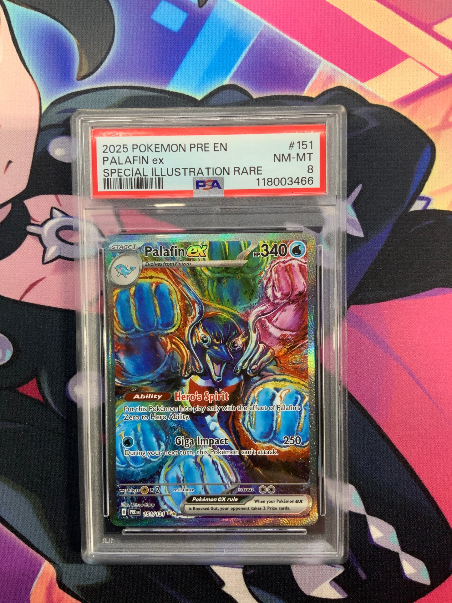 Paladin ex - 2025 Pokémon Prismatic Evolutions - 151 - PSA 8