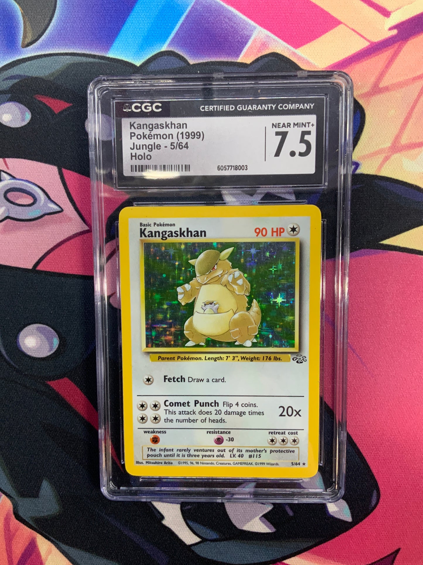 Kangaskhan - 1999 Jungle Holo - 5/64 - CGC NM 7.5
