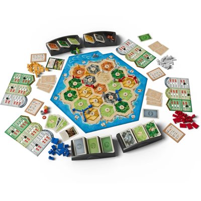 CATAN Cities & Knights 6th Edition game board and components