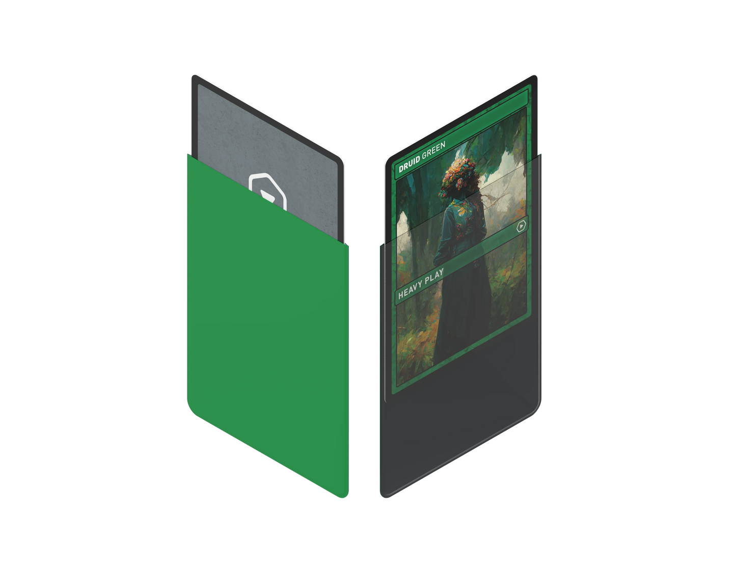 Heavy Play - Curv Sleeves - Standard 100ct - Druid Green