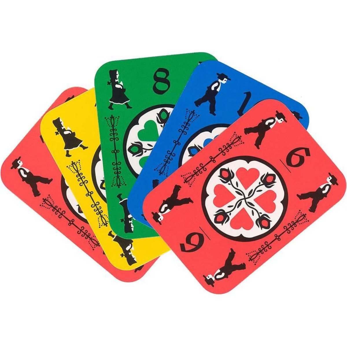 Dutch Blitz numbered playing cards