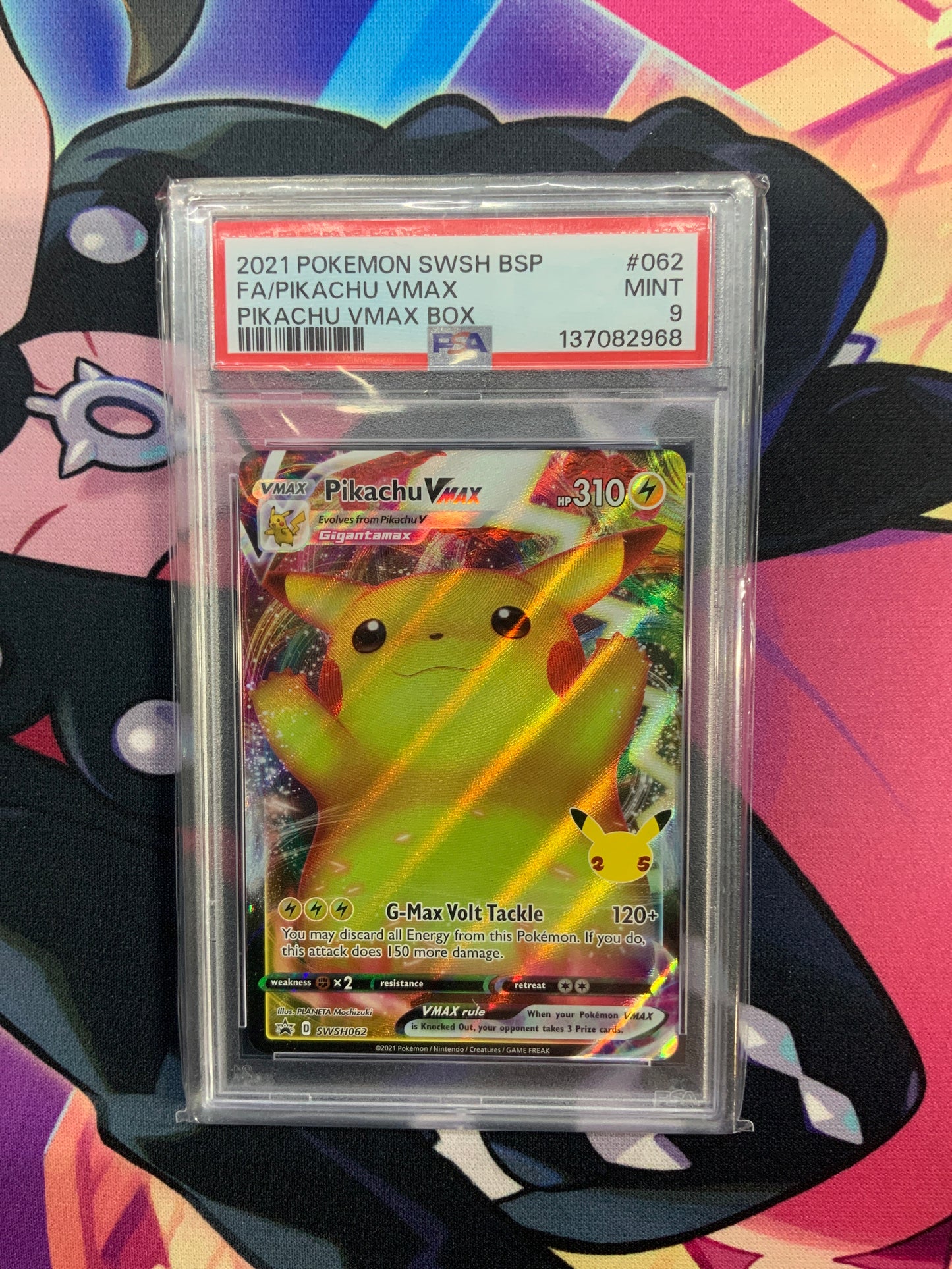 Pikachu VMAX - 2021 Pokémon SWSH BSP - 062 - PSA 9