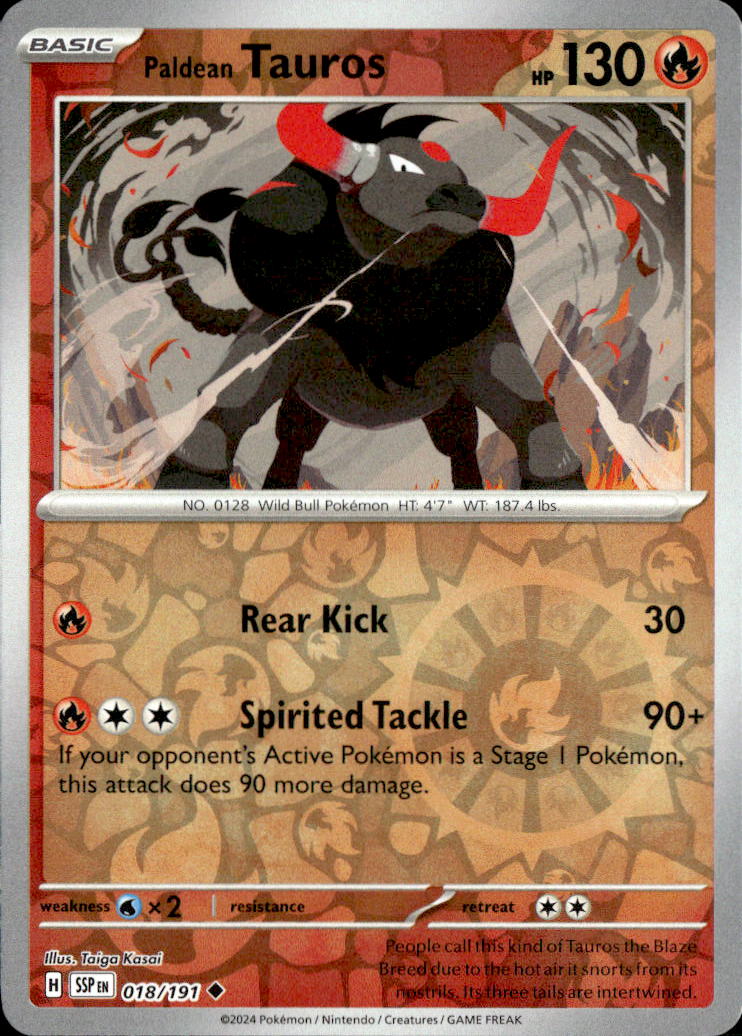 Paldean Tauros - 018/191