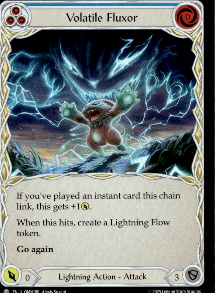 Volatile Fluxor (Blue) | Near Mint / English / Rainbow Foil