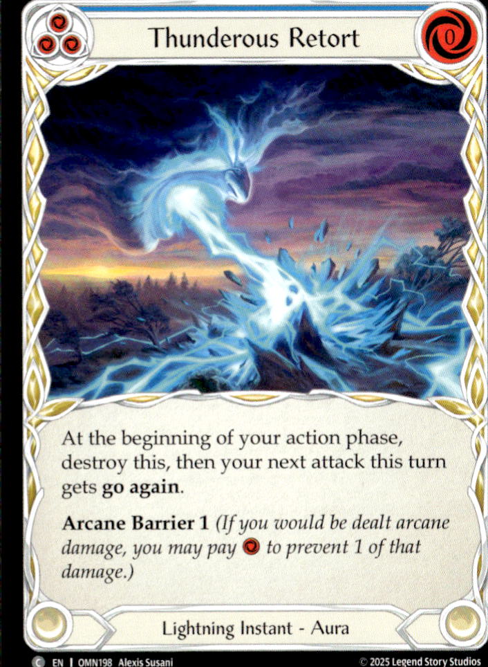Thunderous Retort (Blue) | Near Mint / English / Normal