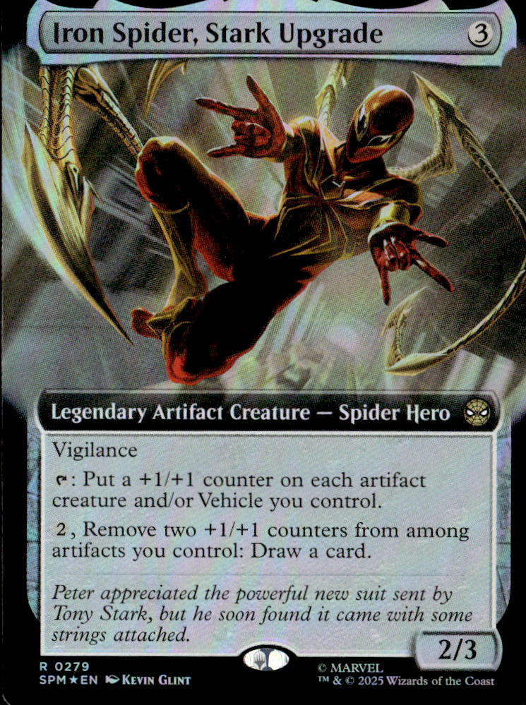 Iron Spider, Stark Upgrade (Extended Art) | Near Mint / English / Foil
