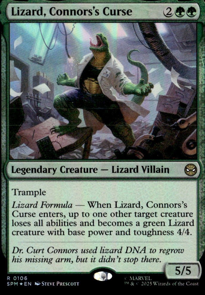 Lizard, Connors's Curse