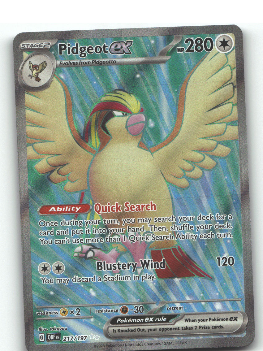 Pidgeot ex - 217/197