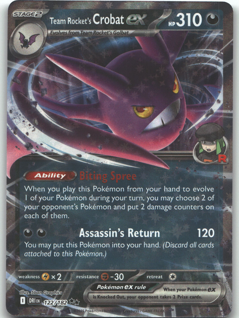 Team Rocket's Crobat ex - 122/182