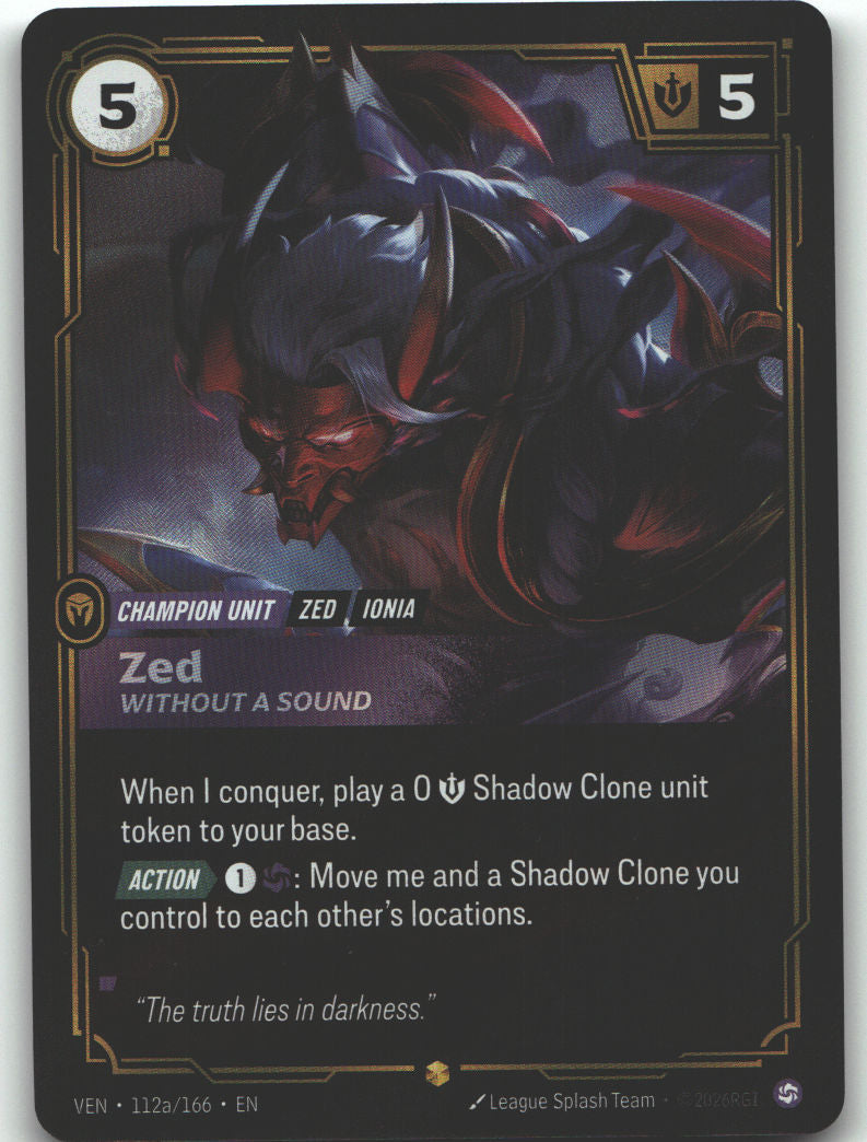 Zed, Without a Sound (Alternate Art)