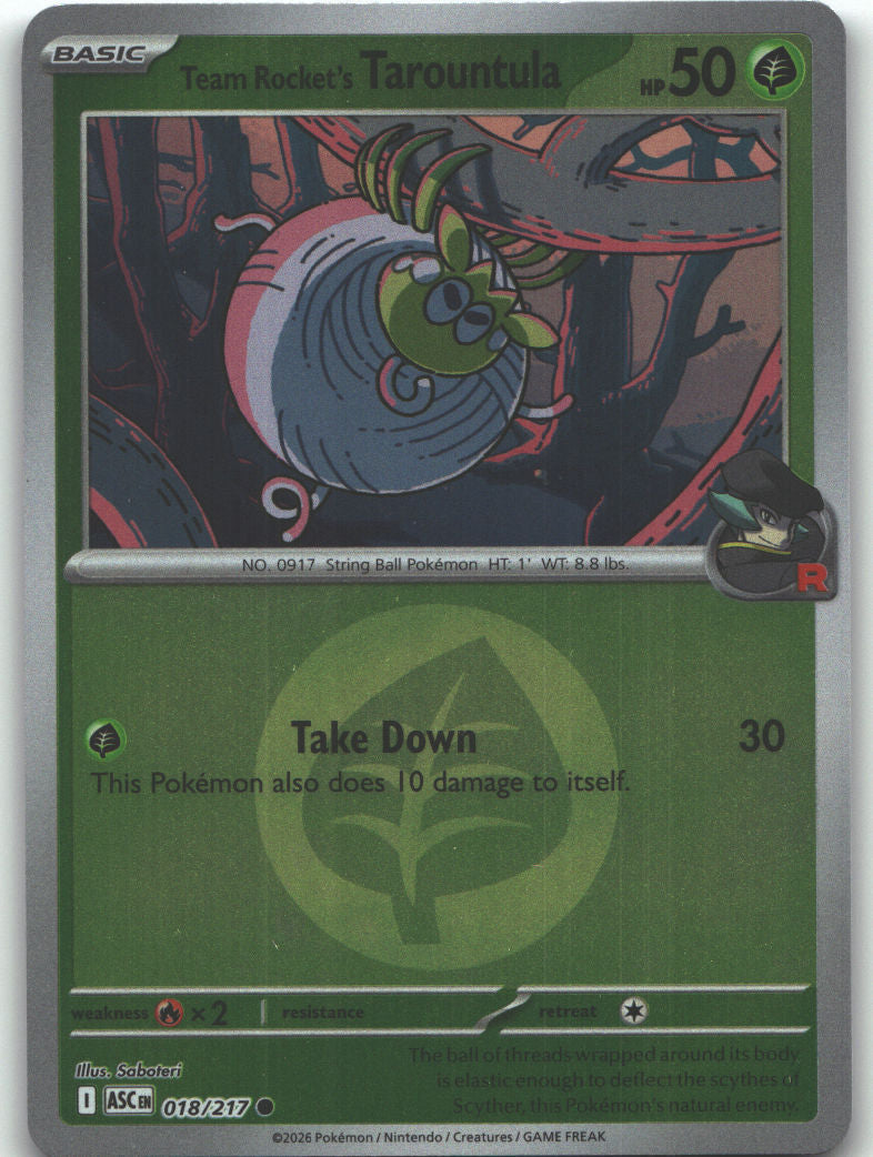 Team Rocket's Tarountula (Energy Symbol Pattern)