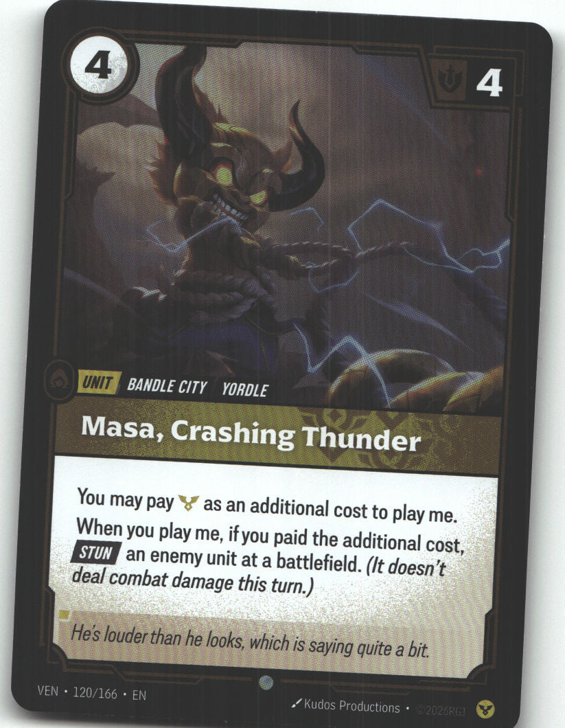 Masa, Crashing Thunder