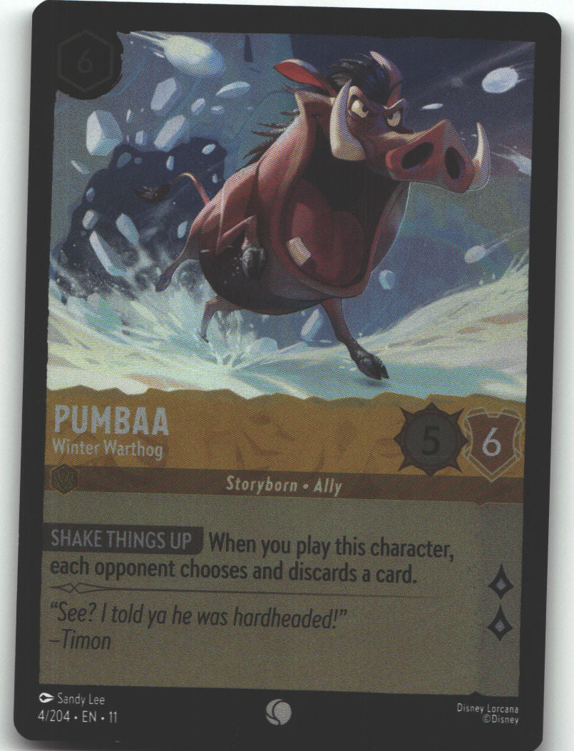 Pumbaa - Winter Warthog