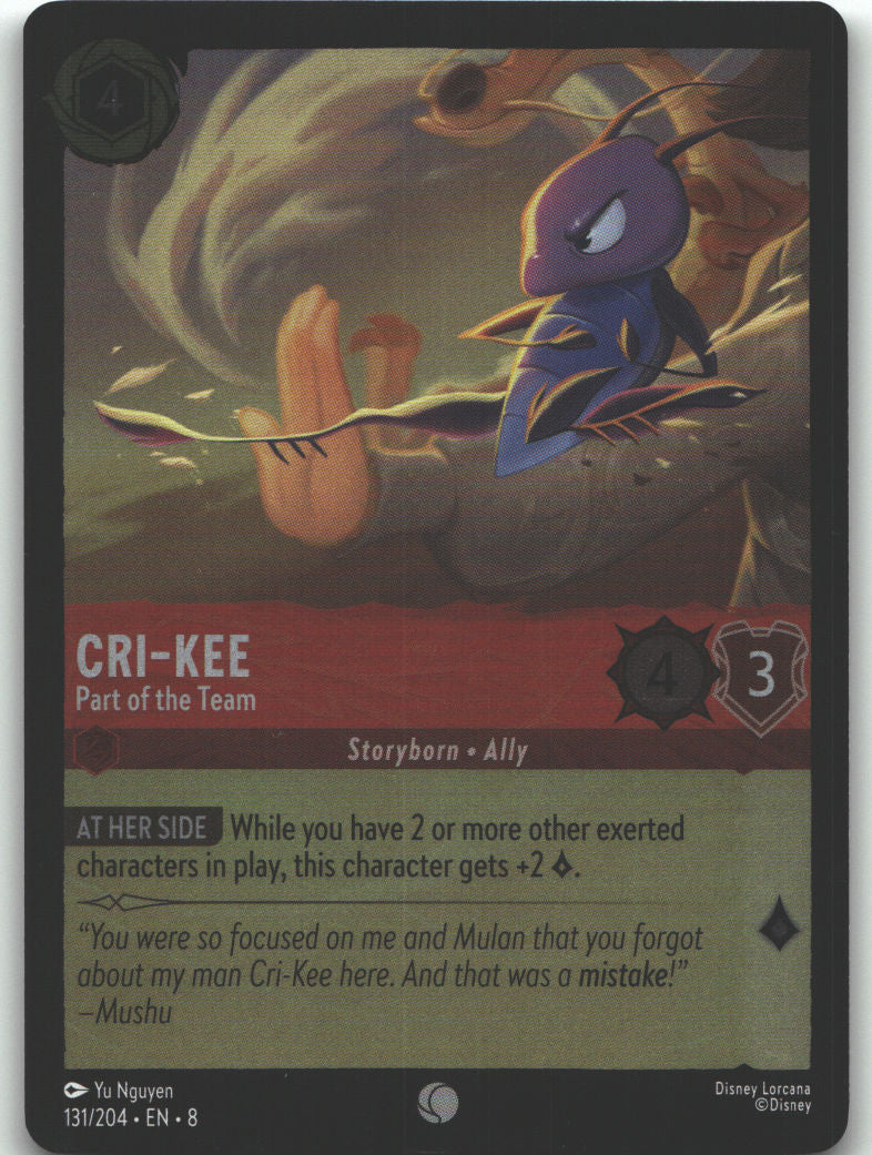 Cri-Kee - Part of the Team