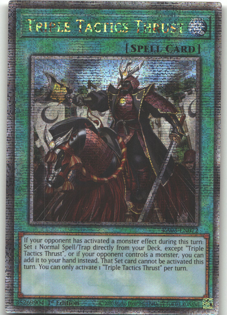 Triple Tactics Thrust (Quarter Century Secret Rare)