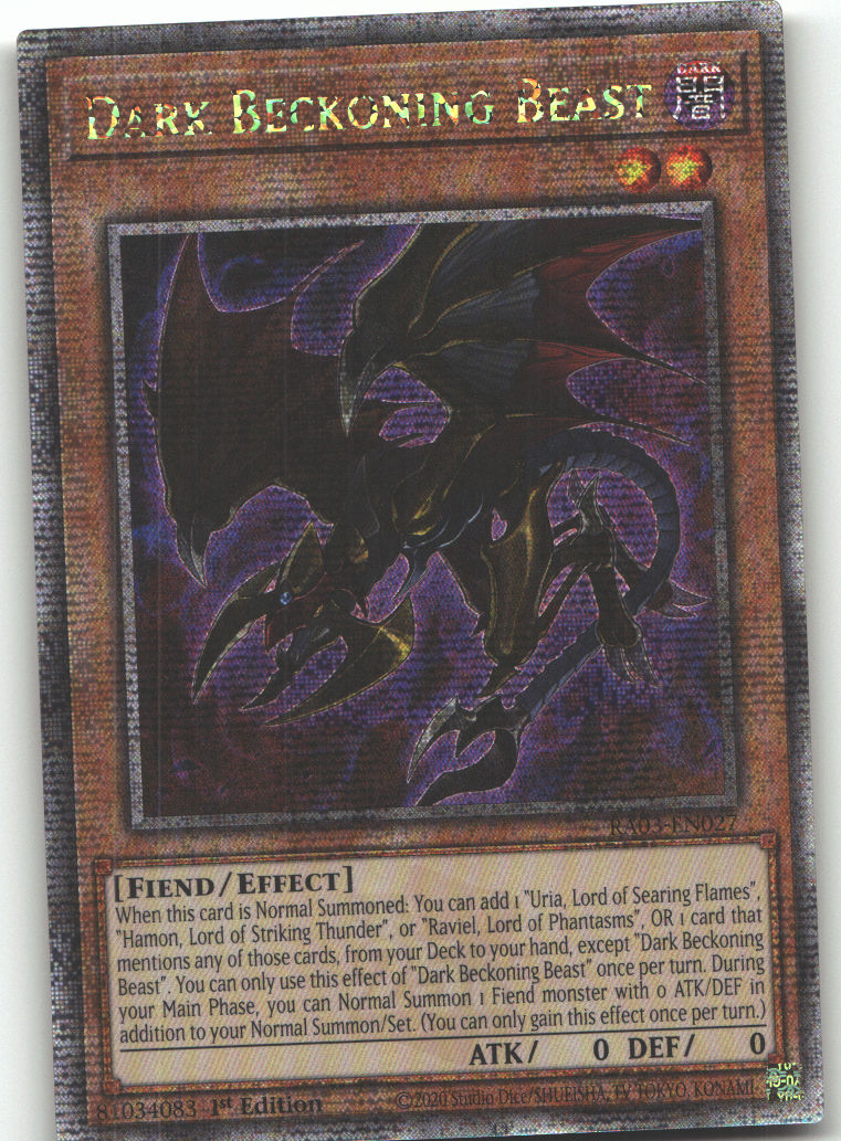 Dark Beckoning Beast (Quarter Century Secret Rare)