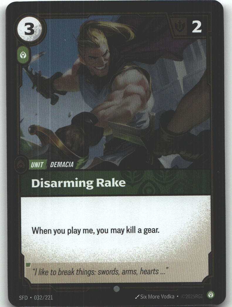 Disarming Rake