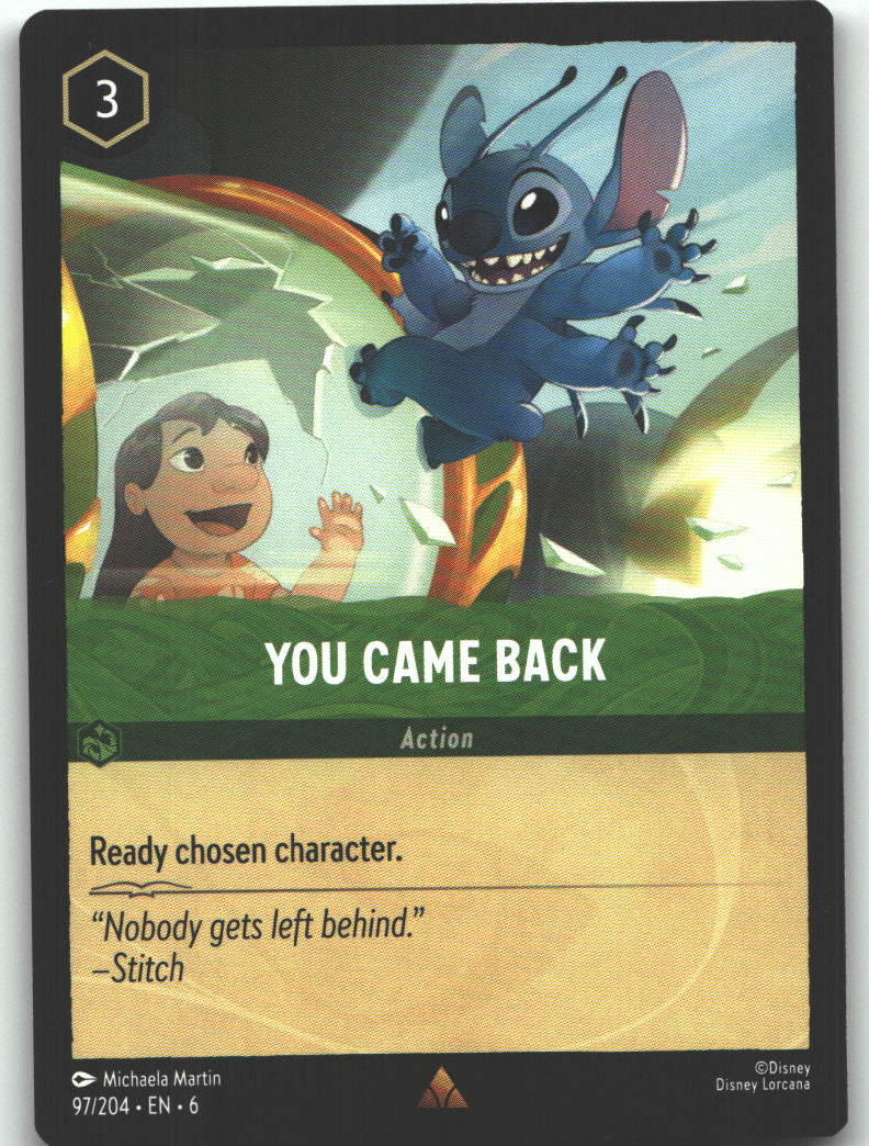 You Came Back