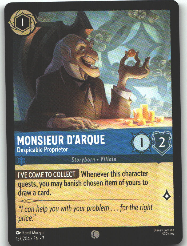 Monsieur D'Arque - Despicable Proprietor