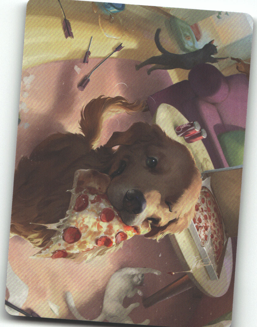 Lucky the Pizza Dog Art Card