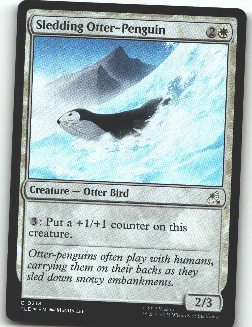 Sledding Otter-Penguin (0218)