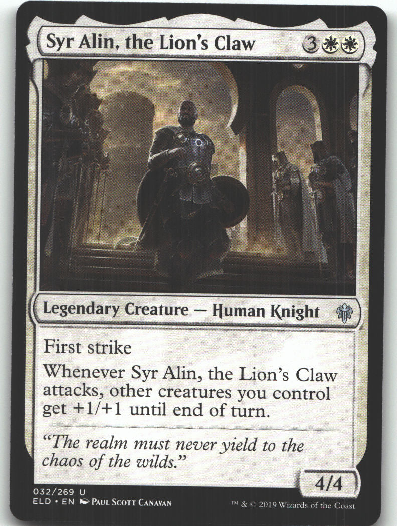 Syr Alin, the Lion's Claw