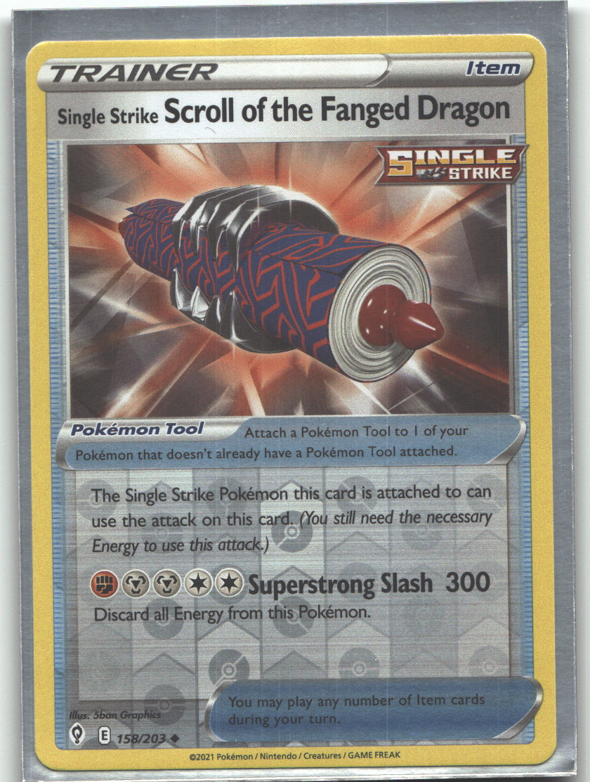 Single Strike Scroll of the Fanged Dragon