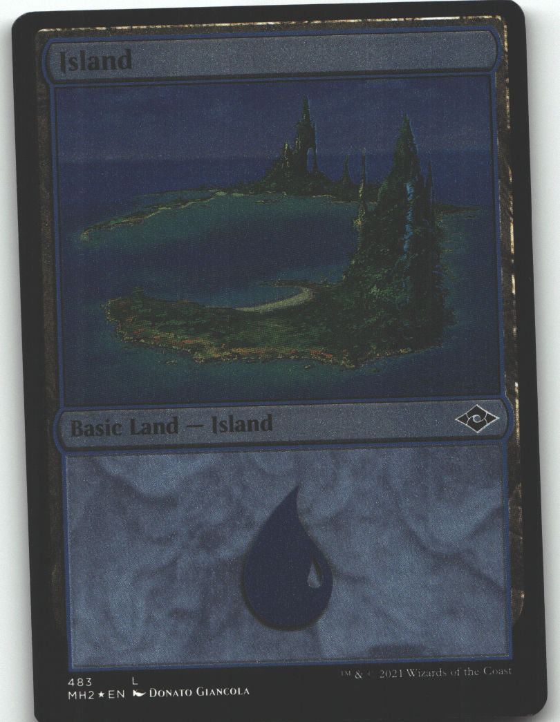 Island (483) (Foil Etched)
