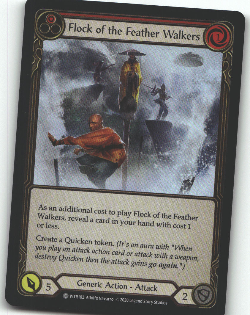 Flock of the Feather Walkers (Red) | Lightly Played / English / 1st Edition Rainbow Foil