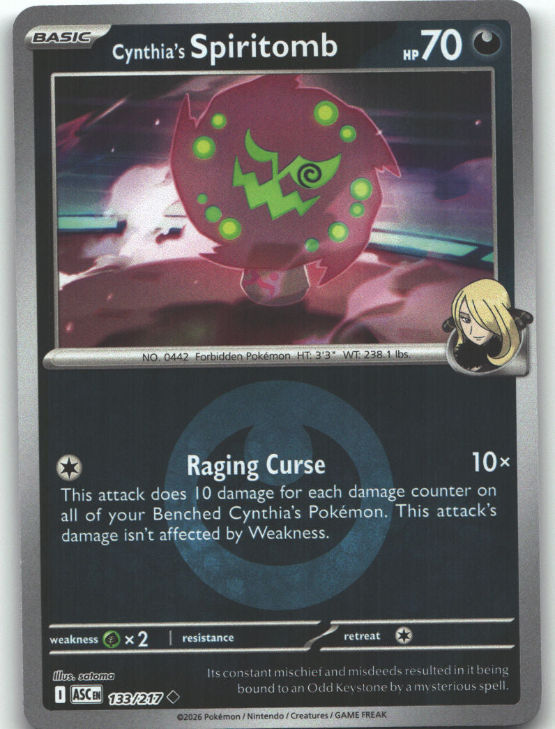 Cynthia's Spiritomb - 133/217 (Energy Symbol Pattern)