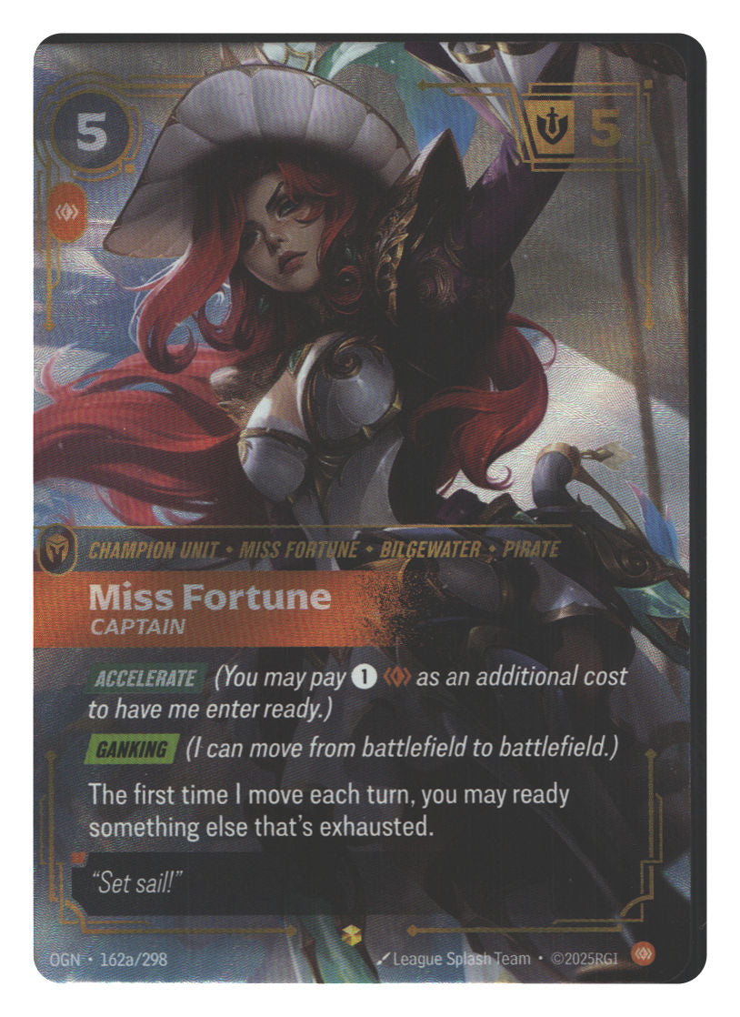 Miss Fortune, Captain (Alternate Art) | Moderately Played / English / Foil