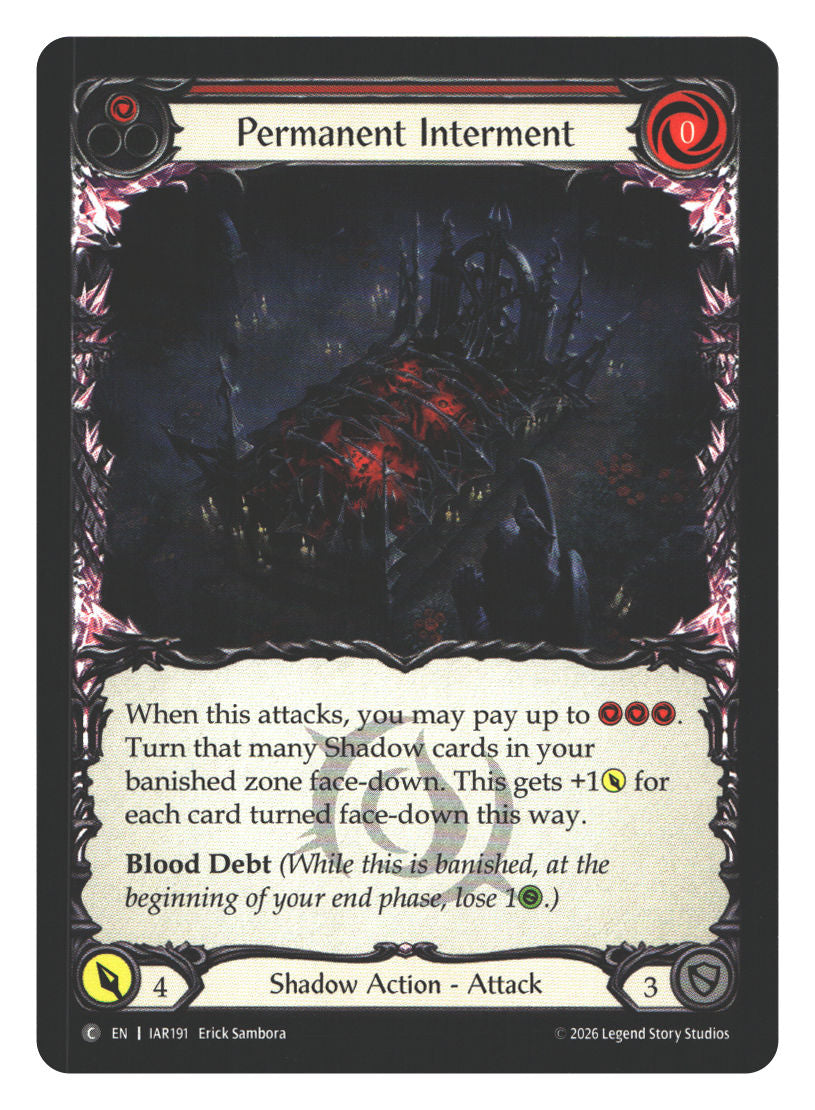 Permanent Interment (Red) | Near Mint / English / Normal