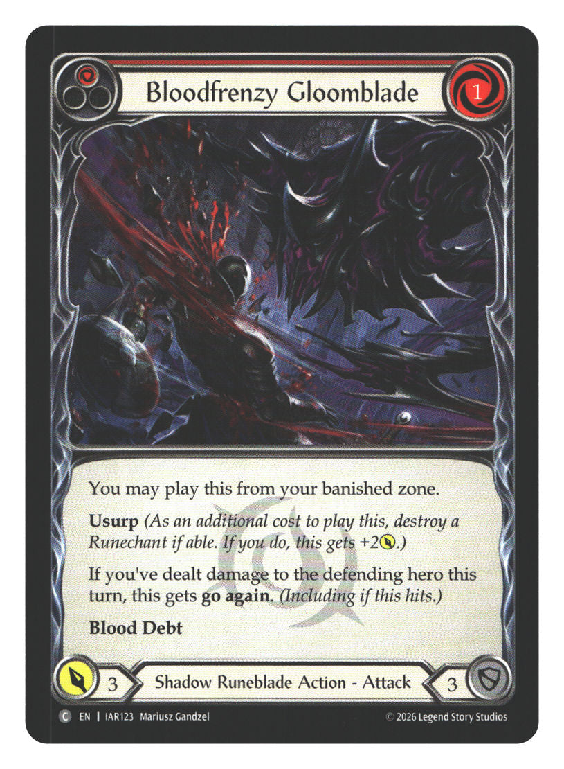 Bloodfrenzy Gloomblade (Red) | Near Mint / English / Normal