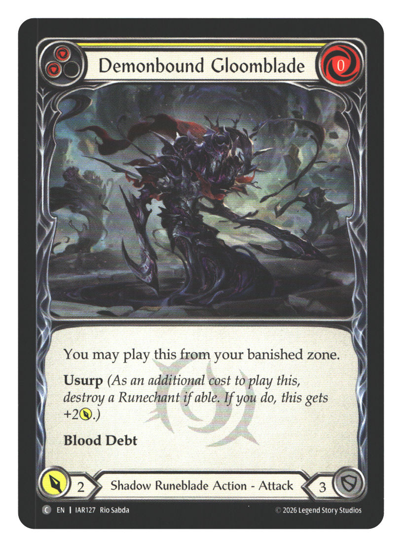 Demonbound Gloomblade (Yellow) | Near Mint / English / Normal