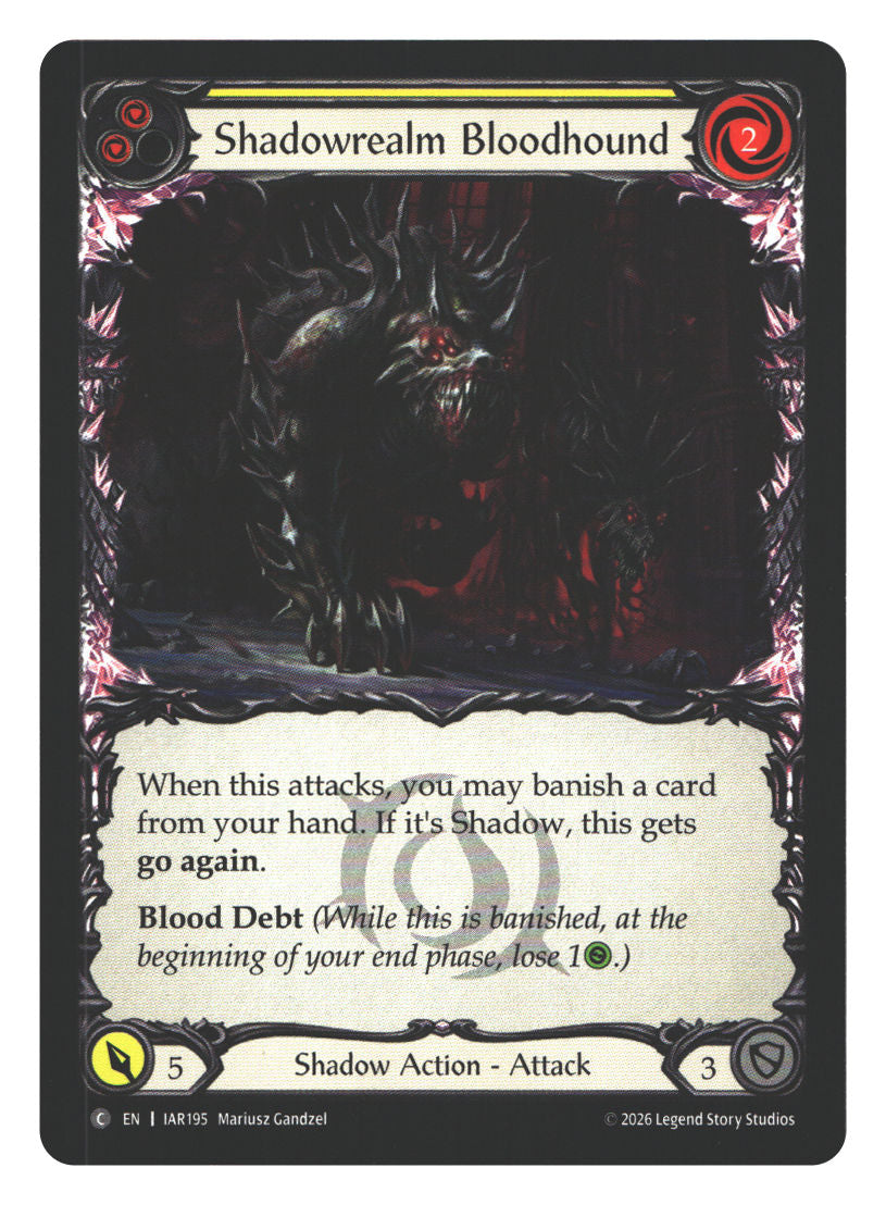 Shadowrealm Bloodhound (Yellow) | Near Mint / English / Normal