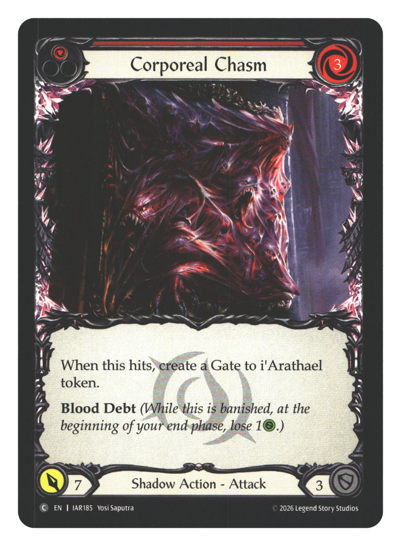 Corporeal Chasm (Red) | Near Mint / English / Normal