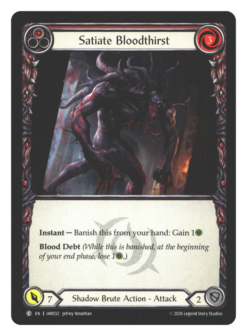 Satiate Bloodthirst (Red) | Near Mint / English / Normal