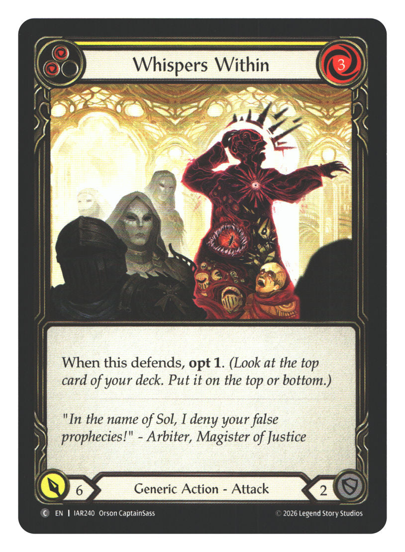 Whispers Within (Yellow) | Near Mint / English / Normal
