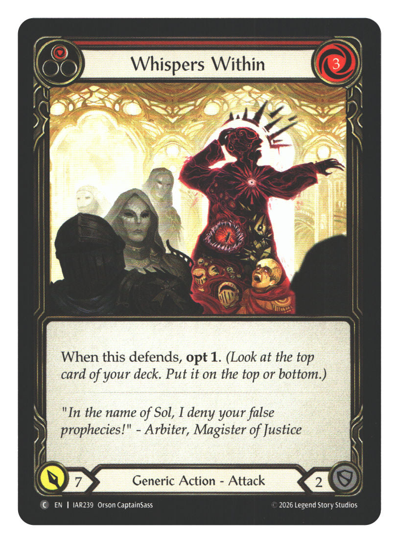 Whispers Within (Red) | Near Mint / English / Normal