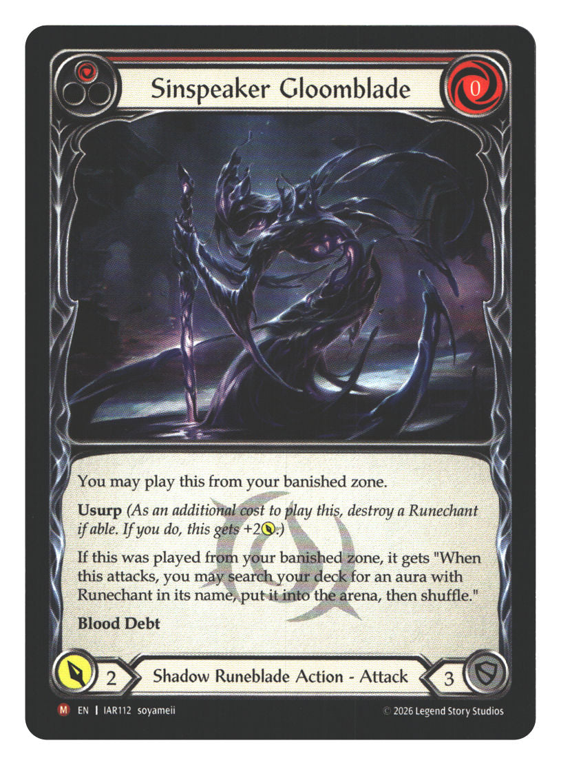 Sinspeaker Gloomblade